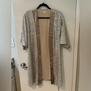 SO Shimmering Gold Cape Coat